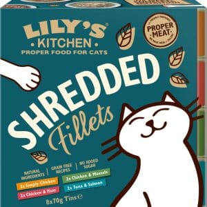 Shredded Fillets Tins Multipack Våtfoder för Katt - 8 x 70 g