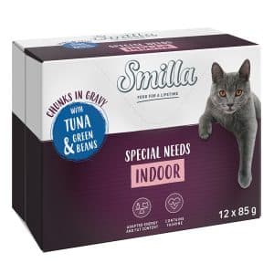 Smilla Chunks Indoor med grönsaker 12 x 85 g - Kyckling & morötter