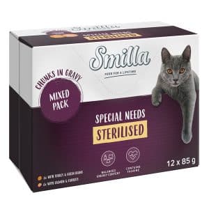 Smilla Chunks Sterilised med grönsaker 12 x 85 g - Mixpack