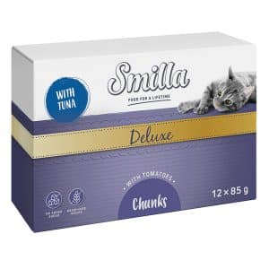 Smilla Deluxe Chunks 12 x 85 g - Med tonfisk & tomater