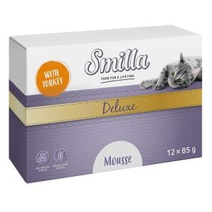 Smilla Deluxe Mousse 12 x 85 g - Med kalkon & basilika