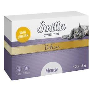Smilla Deluxe Mousse 12 x 85 g - Med kyckling