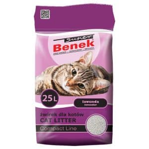 Super Benek Compact Lavendel - 25 liter (ca 21 kg)