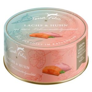 Terra Felis 12 x 80 g - Lax och kyckling