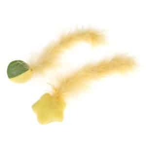 TIAKI boll och stjärna kattleksaksset - 2 st i set