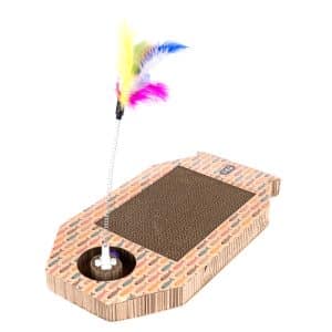 TIAKI Fish klösbräda med kulbana - L 45 x B 25 x H 4 cm