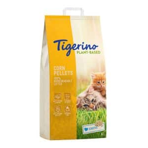 Tigerino Plant-Based Majs Sensitive kattströ - utan parfym - 14 l