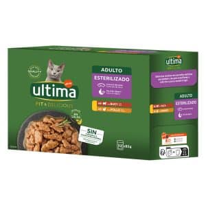 Ultima Cat Fit & Delicious 12 x 85 g - Kyckling + Nötkött