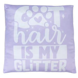 Smartpet "Cat Hair is my Glitter" kudde - L 40 x B 40 cm