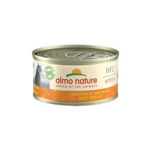 5 + 1 på köpet! Almo Nature HFC Natural 6 x 70 g - Kitten med kyckling