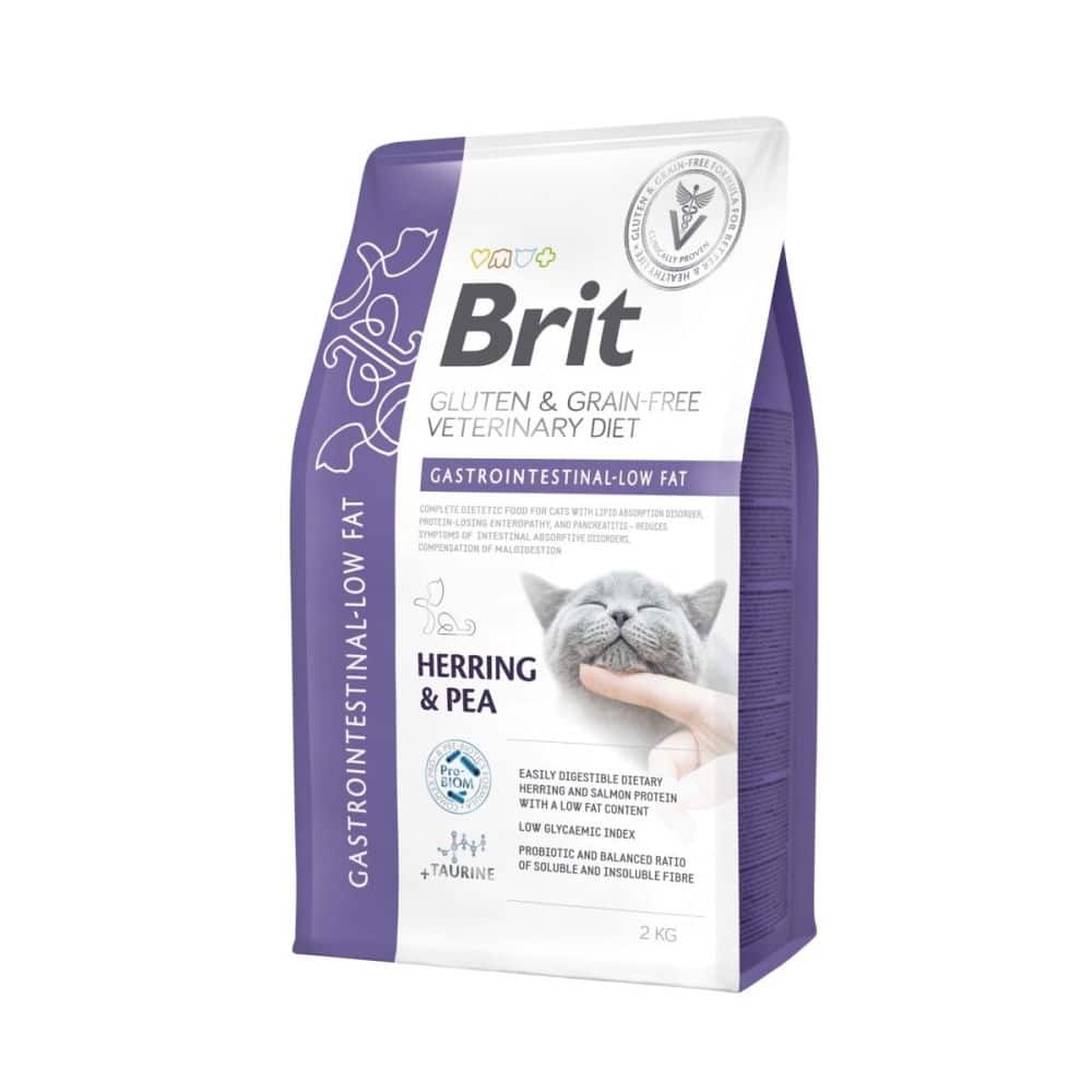 Brit Grain Free Veterinary Diets Cat Gastrointestinal-Low fat (2 kg)