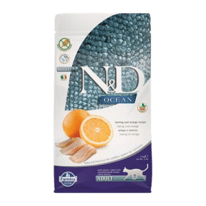 Cat N&D Ocean Herring & Orange Adult 1,5 kg - Katt - Kattfoder & kattmat - Torrfoder till katt - Farmina - ZOO.se