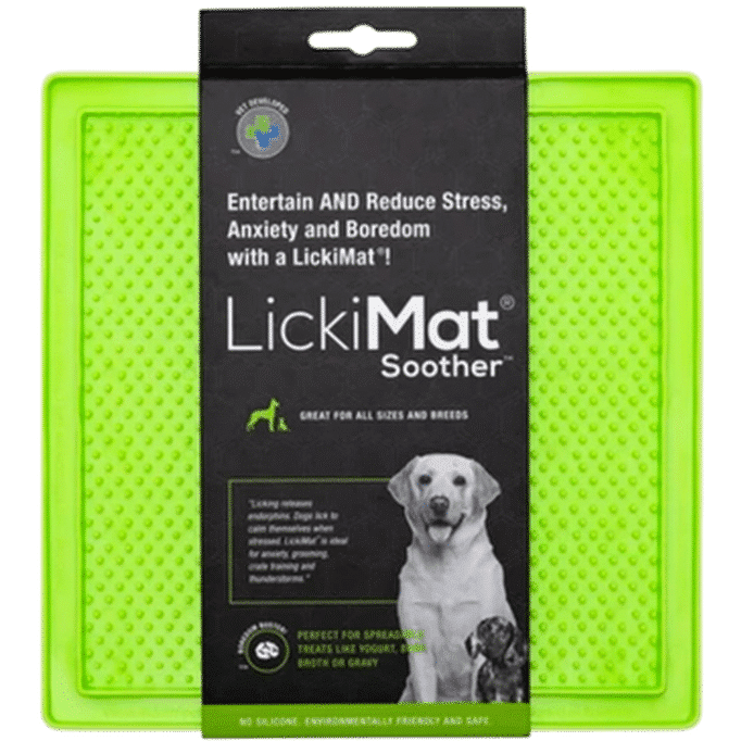Classic Soother Green 20 x 20 cm - Hund - Matplats & Vattenautomater för hund - Foderaktivering för hund - LickiMat - ZOO.se