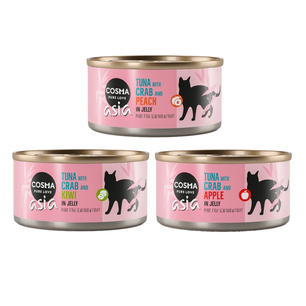 Cosma Asia Fruit i gelé 6 x 170 g - Mix Fruit II