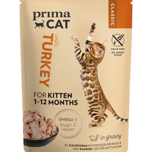 Kalkon i sås kattmat för kattungar - 28 x 85g