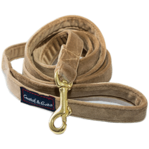 Koppel Mocca Sammet 180cm 20mm - Hund - Halsband - Gustaf och Evita - ZOO.se