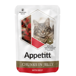 Nötkött i gelé våtfoder för katter 85g - Katt - Kattfoder & kattmat - Blötmat & våtfoder till katt - APPETITT - ZOO.se