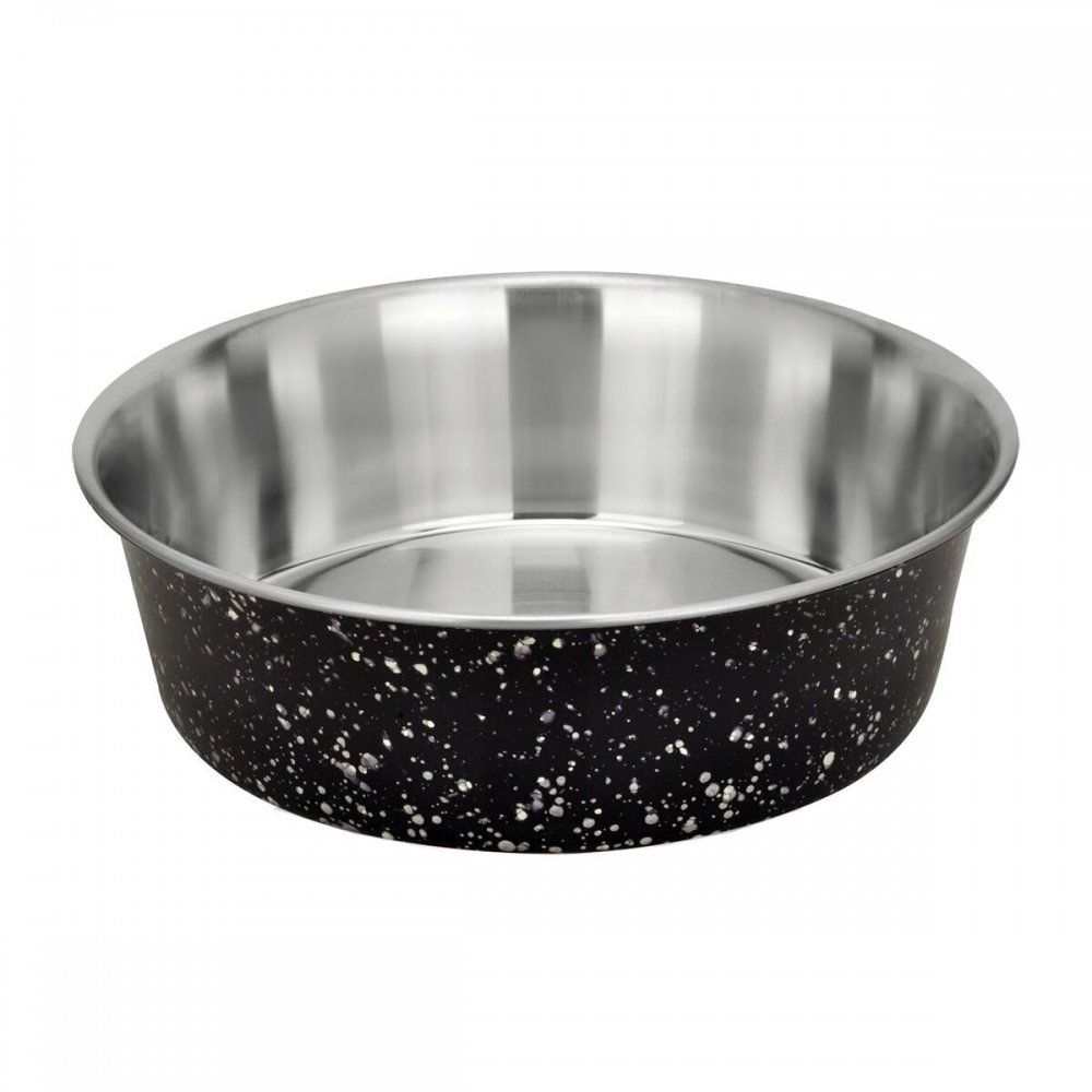 Petcare Starry Nights Glittrig Hundmatskål Svart (0,525l)
