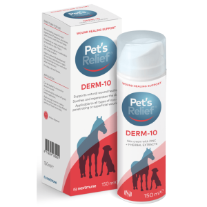 Pet's Relief Derm-10 Sårläkningskräm för Hund, Katt & Häst 150 ml