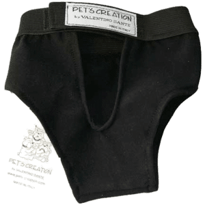 Tikskydd Valentino 60cm Svart - Hund - Hundvård & Tillskott - Tikskydd Pinkskydd & Blöjor - Pet´s Creation by Valentino Sante - ZOO.se