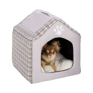 Trixie Igloo Silas Hundkoja Grå med Mjuk Dyna 40x45x40cm