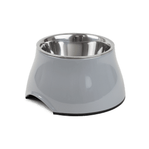 Upphöjd Matskål Solid Ergo Grå M 300ml, 16x9cm - Hund - Matplats & Vattenautomater för hund - Hundmatskålar & Vattenskålar för hund - Selected by ZOO - ZOO.se