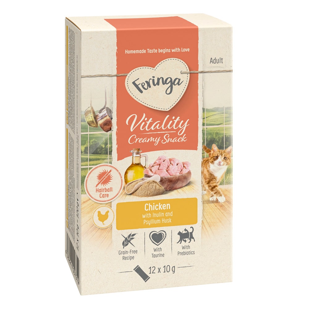 Feringa Vitality Creamy Snacks - Kyckling (12 x 10 g)