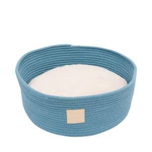 FuzzYard Life Rope Basket Bed French Blue