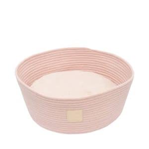 FuzzYard Life Rope Basket Bed Soft Blush