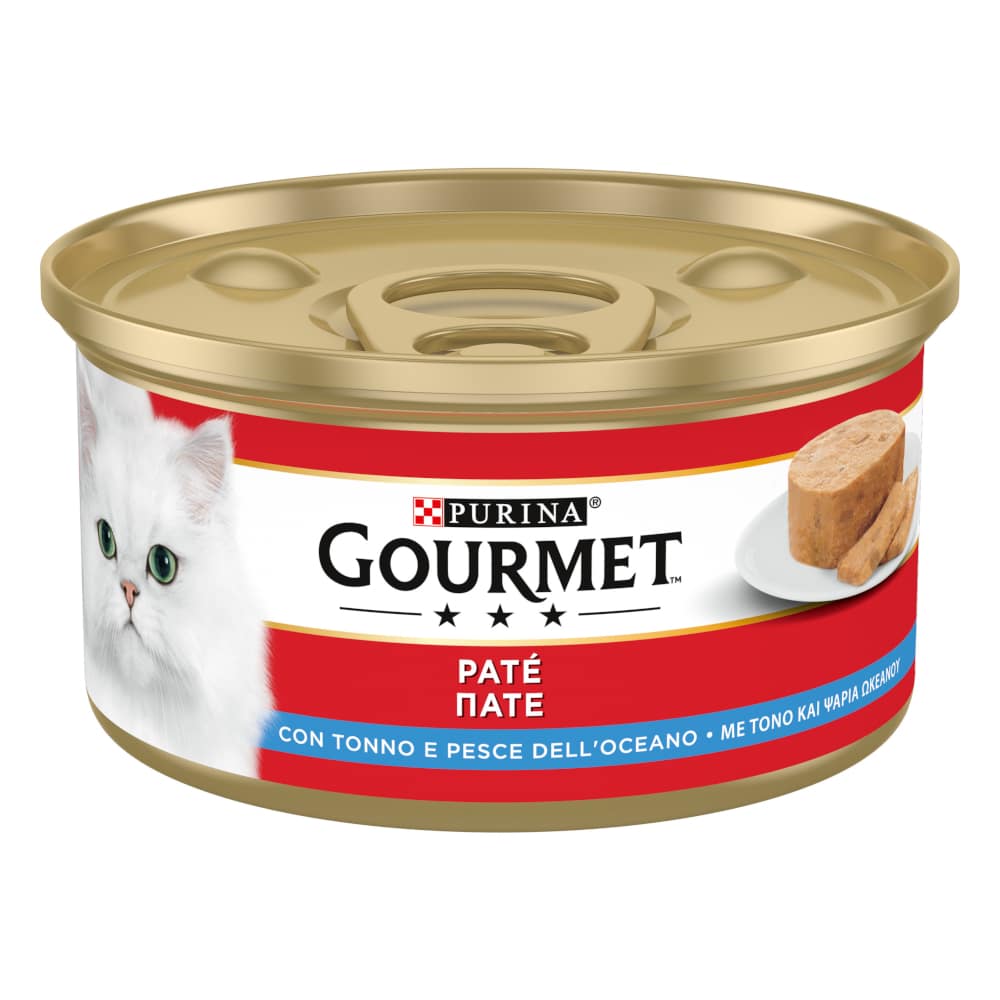 Gourmet våtfoder 24 x 195 g - Tonfisk & havsfisk