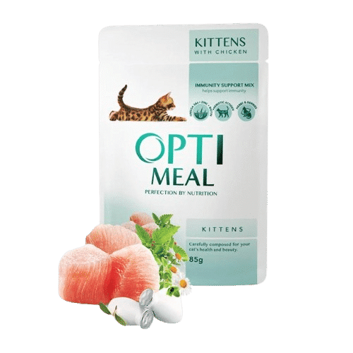 Kitten Chicken In Gravy Våtfoder Till Katt 12 x 85 g - Katt - Kattfoder & kattmat - Blötmat & våtfoder till katt - Optimeal - ZOO.se