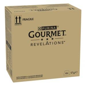 Megapack Gourmet Revelations Fine Cuts 48 x 57 g - Kyckling + Lax