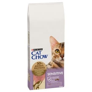 PURINA Cat Chow Special Care Sensitive med lax - 15 kg
