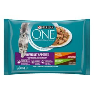 PURINA ONE Difficult Appetite - Kyckling & kalkon 4 x 85 g