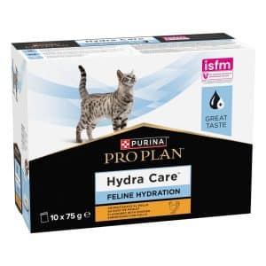 PURINA PRO PLAN Veterinary Diets Feline Hydra Care - Med kycklingsmak 10 x 75 g