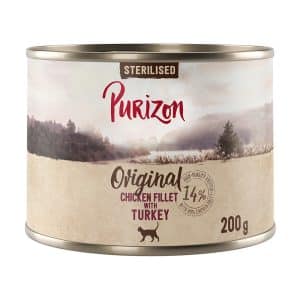 Purizon Adult Sterilised 6 x 200 g - Grain Free - Kycklingfilé med kalkon