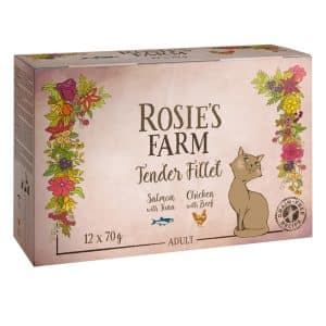 Rosie's Farm Tender Filet 12 x 70 g - Mixpack (2 sorter)