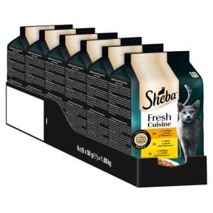 Sheba Fresh Cuisine Taste of Rome 6 x 50 g - Kalkon + Kyckling + Fjäderfä i sås