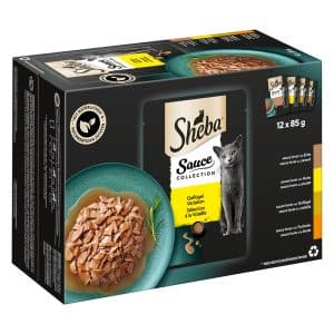 Sheba Variations 24 x 85 g portionspåsar - Sauce Collection (anka, kyckling, fjäderfä, kalkon)