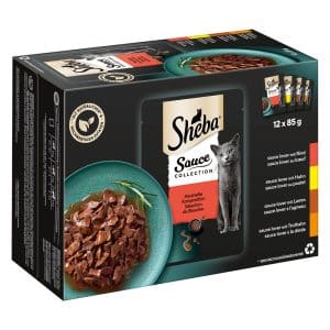 Sheba Variations 24 x 85 g portionspåsar - Sauce Collection (nötkött, kyckling, lamm, kalkon)