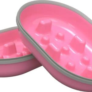 Slowfeedskål rosa till Surefeed