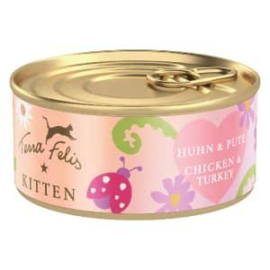 Terra Felis Kitten 18 x 70 g - Kyckling och kalkon