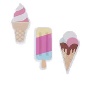 TIAKI Ice-Cream set flytande kattleksak - Set med 3 stycken