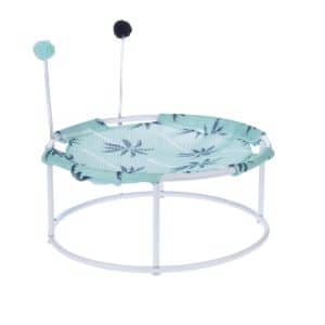 TIAKI solstol med palmträd och pompoms - Ø 45 x H 19 cm