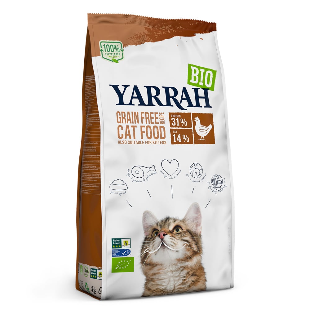 Yarrah Ekologisk Grain Free med ekologisk kyckling & fisk - 2,4 kg