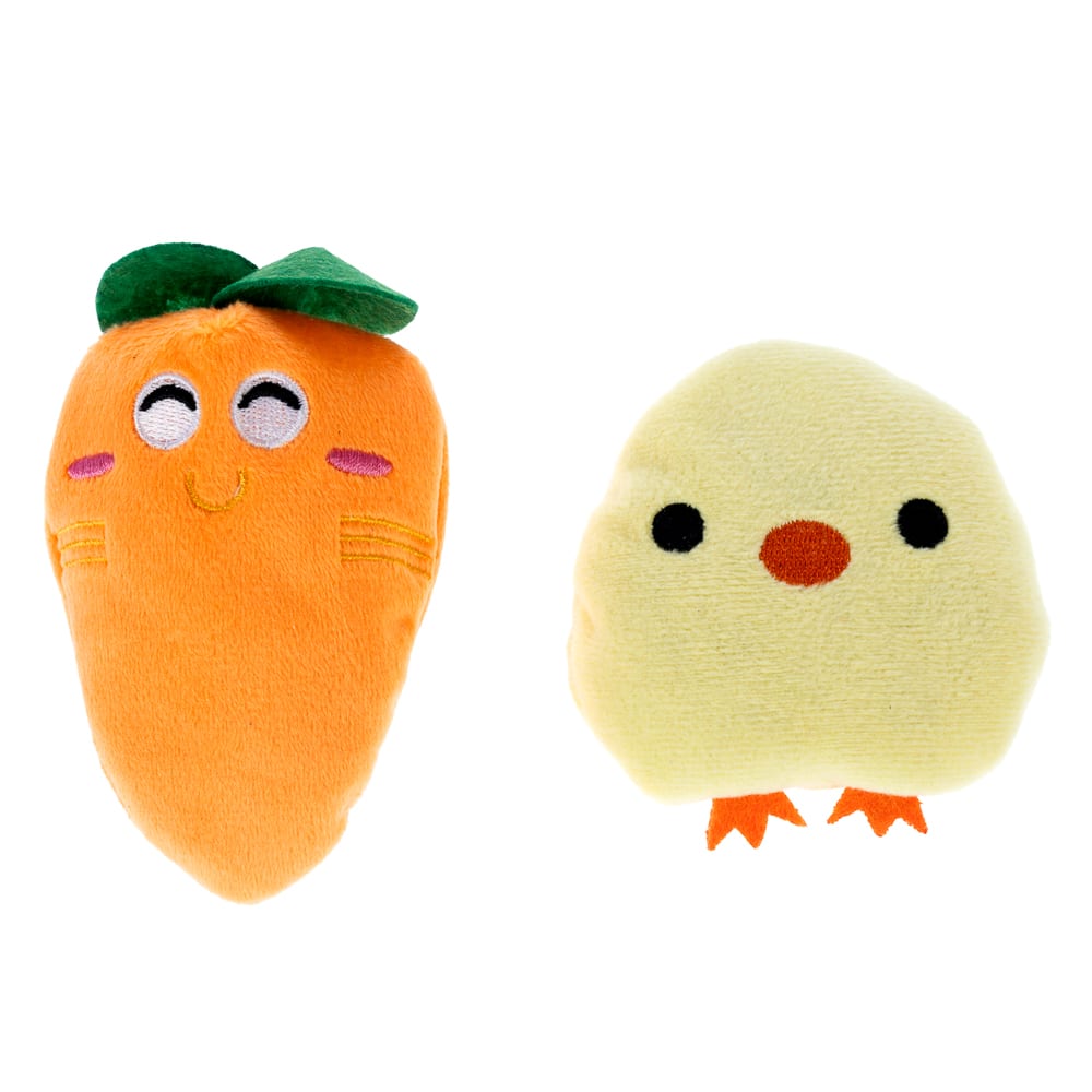 zooplus Basics Chicken & Carrot kattleksaksset - 2-pack