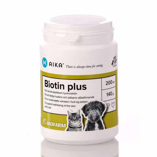 AIKA Biotin plus för katter och hundar 200 tabletter