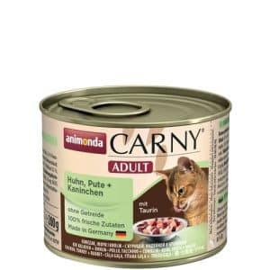 Animonda Carny Adult Kyckling, Kalkon + Kanin 6 x 200 g våtfoder för katter