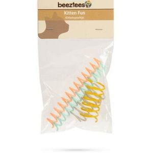 Beeztees Spiral Fjäderleksak för Kattungar, 4-pack