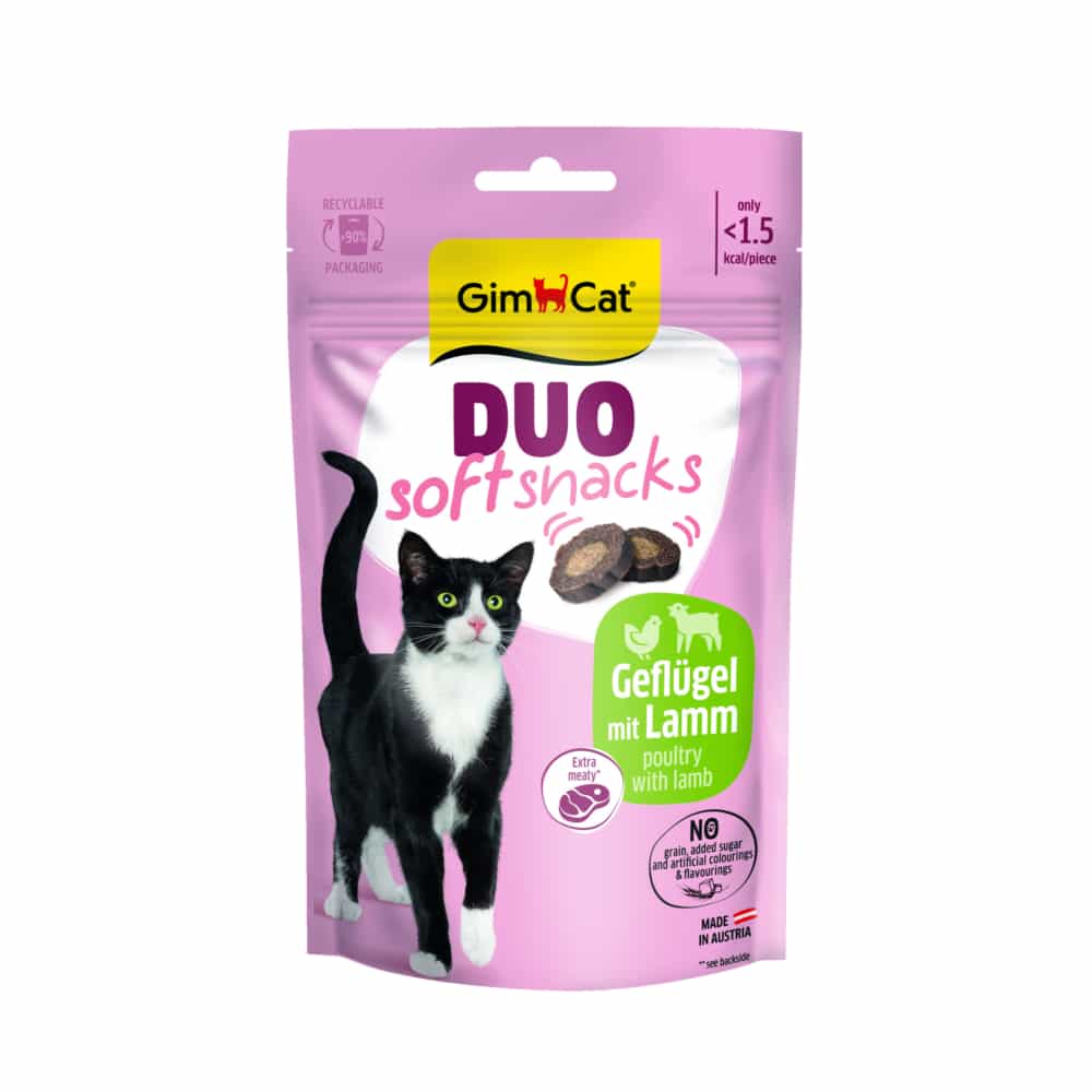 GimCat Duo Soft Snacks 50 g - Lamm & fjäderfä